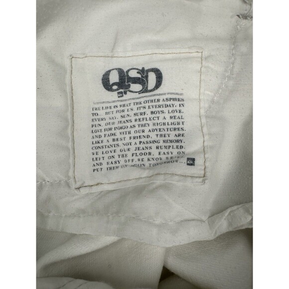 Quicksilver QSD Vintage Women’s White Denim Stretch Jeans Pockets Size 7/28 - Picture 11 of 13